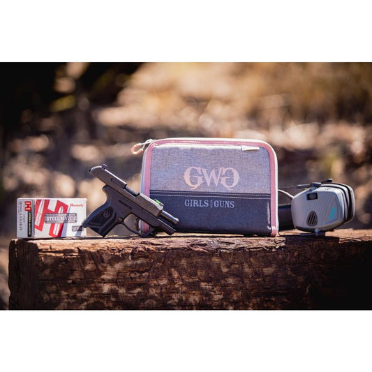 Roses Are Gold Handgun Case Girls with Guns Clothing