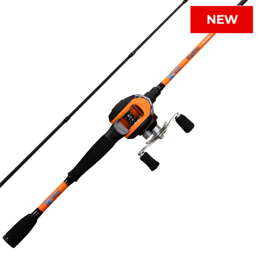 Reaction Tackle Fishing Rod and Baitcasting Reel Combo - Big Bite - NEW Reaction Tackle