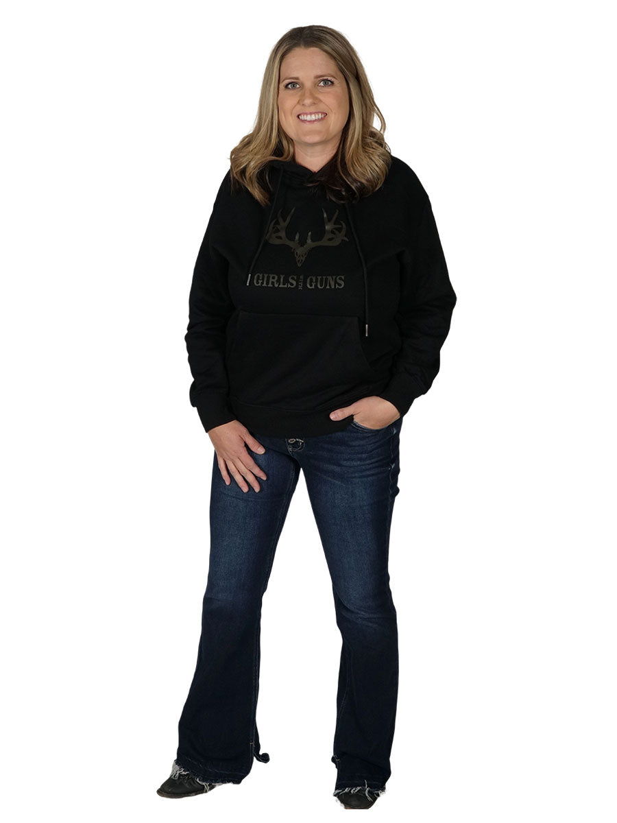 Buck Head Hoodie Girls with Guns Clothing