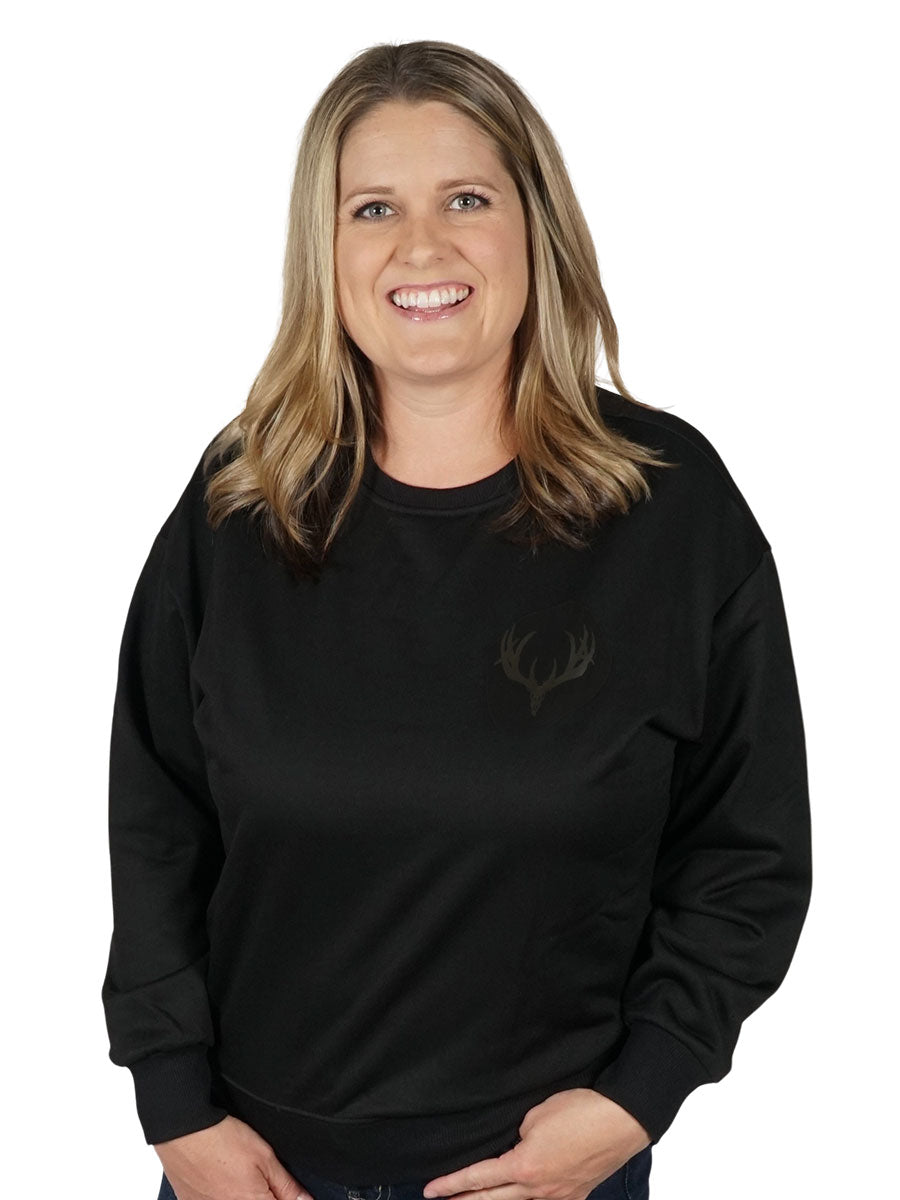 Buck Skull Crewneck Girls with Guns Clothing