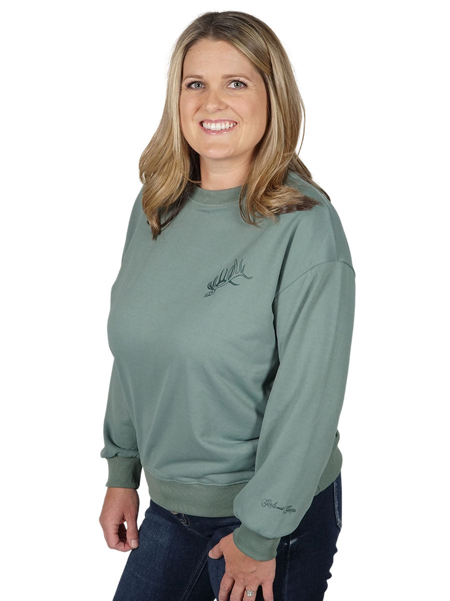 Bull Ridge Crewneck Girls with Guns Clothing