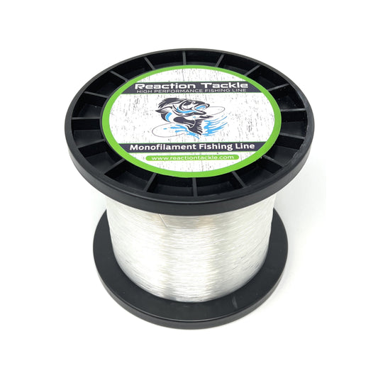 Reaction Tackle Nylon Monofilament Fishing Line - 1 Pound Jumbo Spools Reaction Tackle