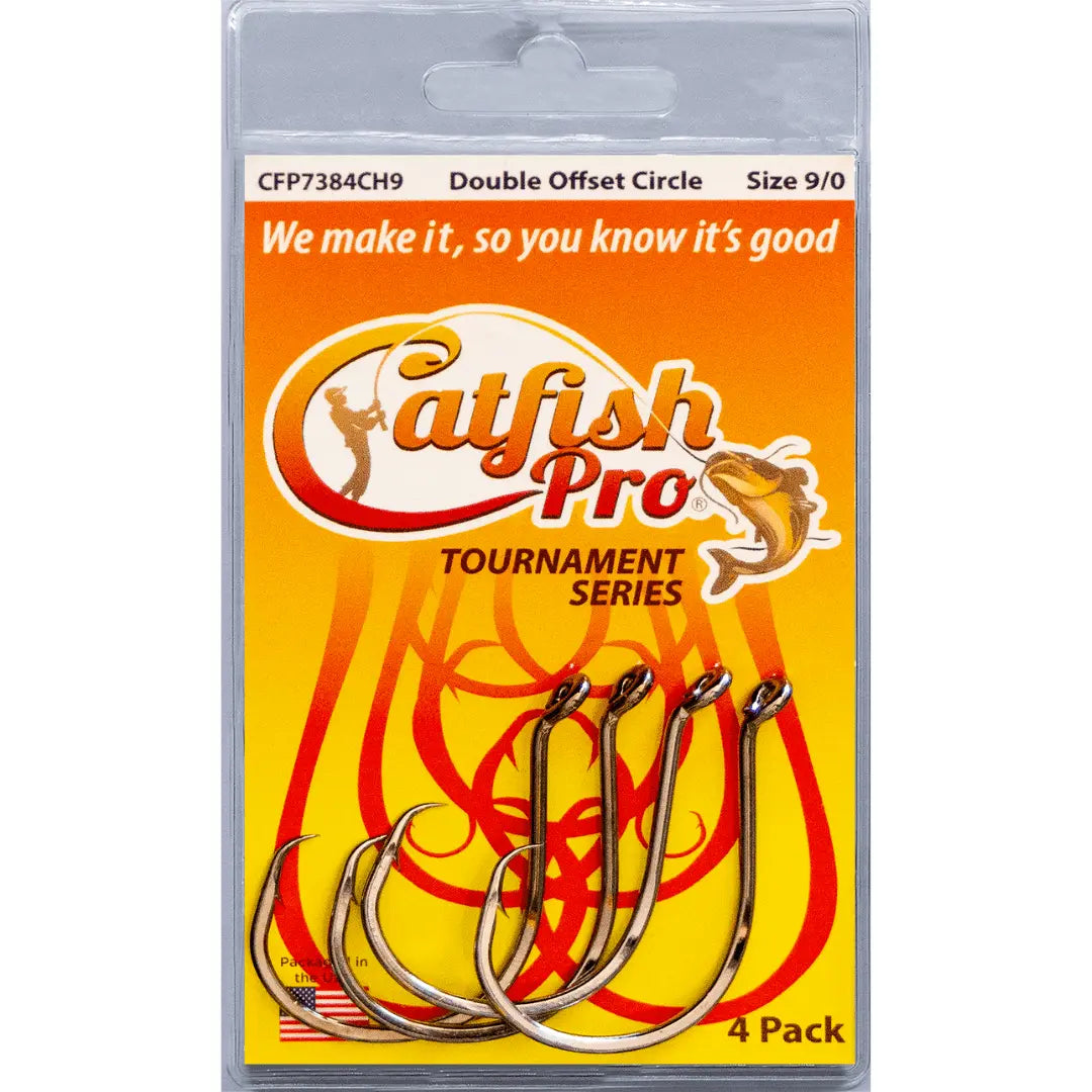 Double Offset Circle Hooks 9/0 Catfish Pro