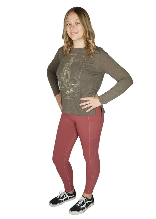 Eclipse Concealed Carry Legging | Mauve
