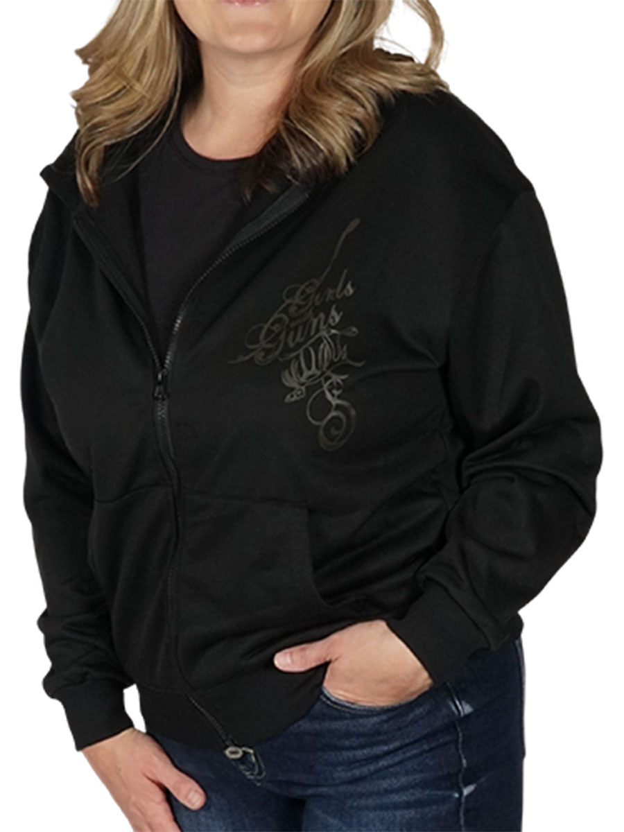 Elk Zip Up Hoodie Girls with Guns Clothing
