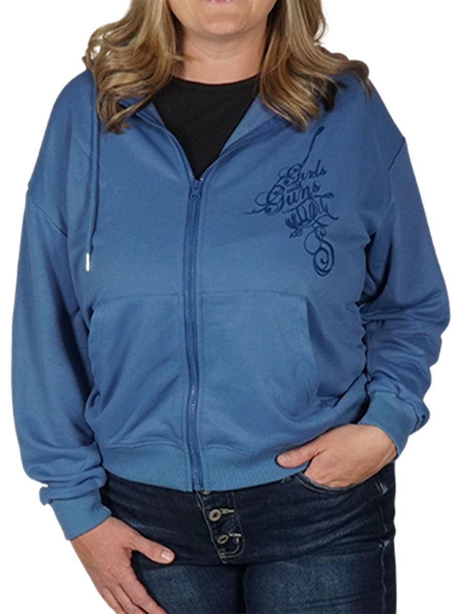 Elk Zip Up Hoodie Girls with Guns Clothing