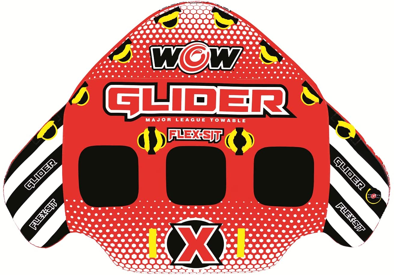 WOW Watersports Glider 3 Person 3P Towable with Flex Seating