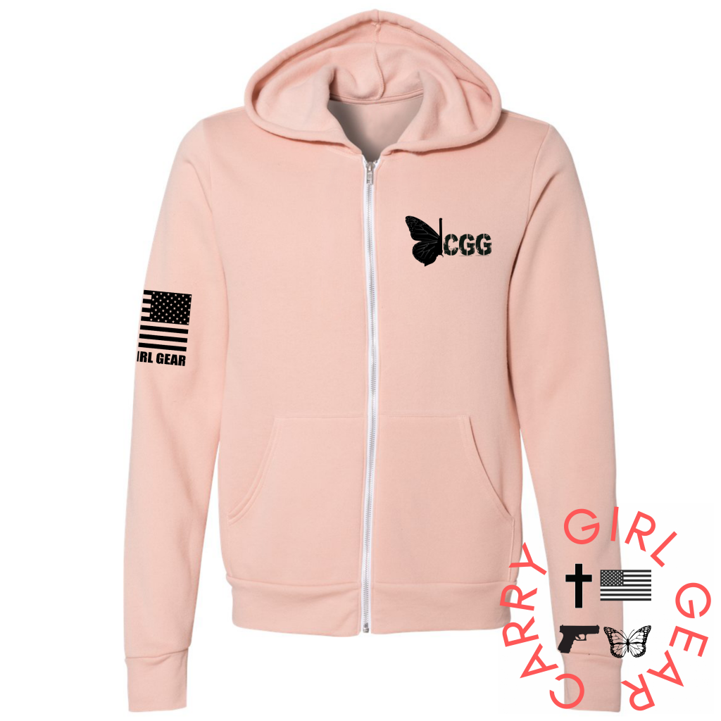 FEARFULLY & WONDERFULLY MADE Zippered Hoodie Carry Girl Gear