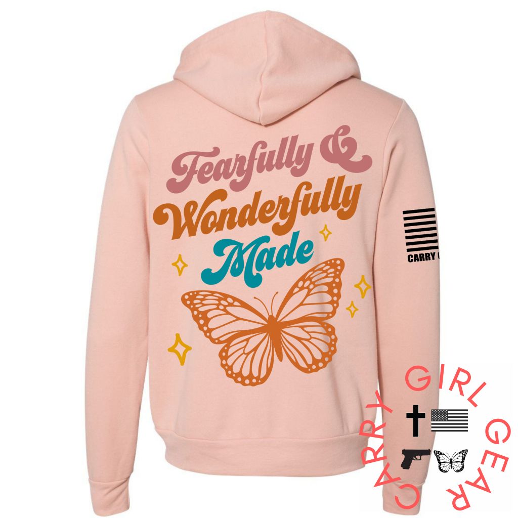 FEARFULLY & WONDERFULLY MADE Zippered Hoodie Carry Girl Gear