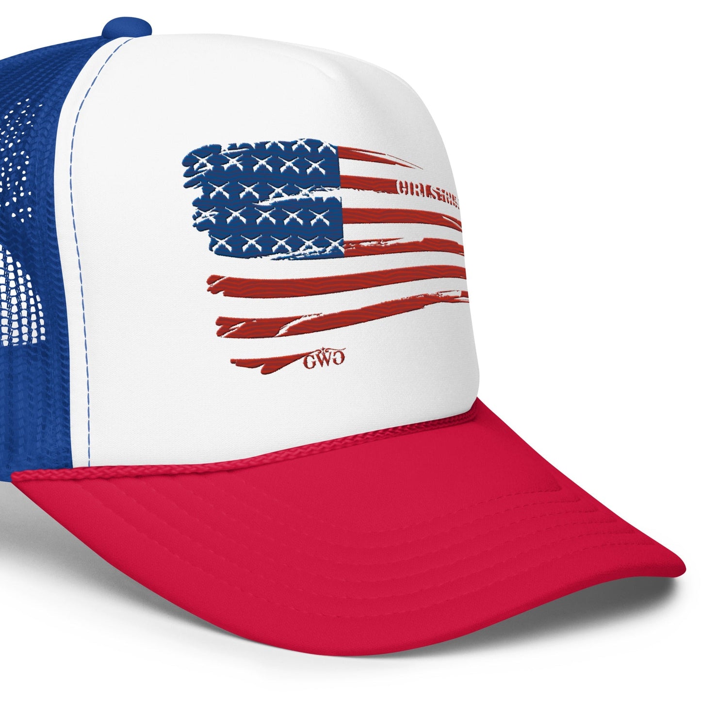 Flag Trucker Hat Girls with Guns Clothing