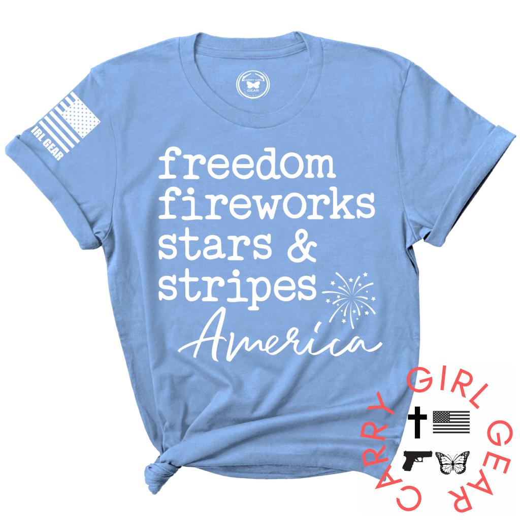 FREEDOM FIREWORKS TEE Carry Girl Gear