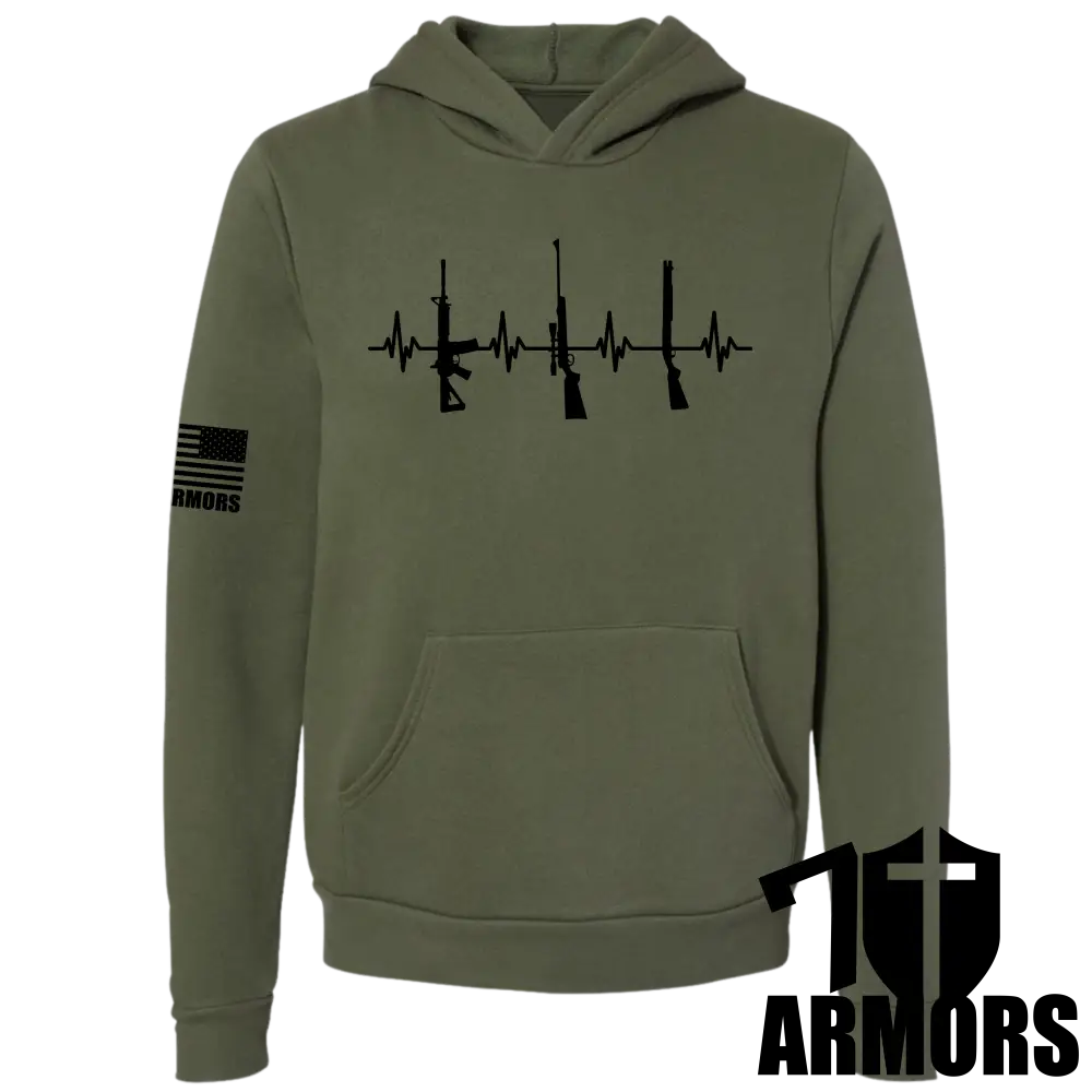 HEARTBEAT OF LIBERTY HOODIE Carry Girl Gear