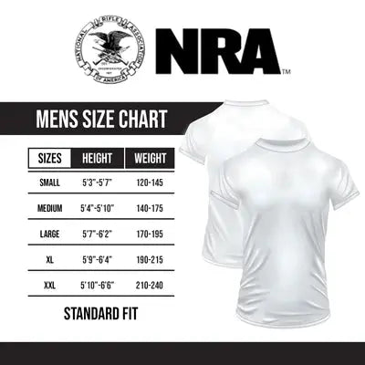 NRA® Antiqued Flag Filled Logo Tee Shirt NRA