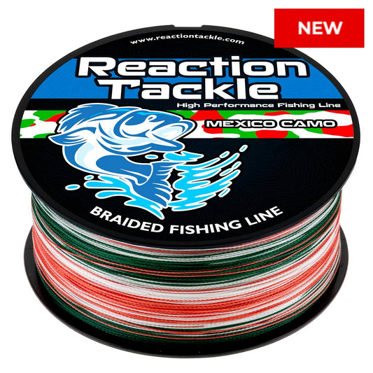 Reaction Tackle Braided Fishing Line - Mexico Camo - NEW Reaction Tackle