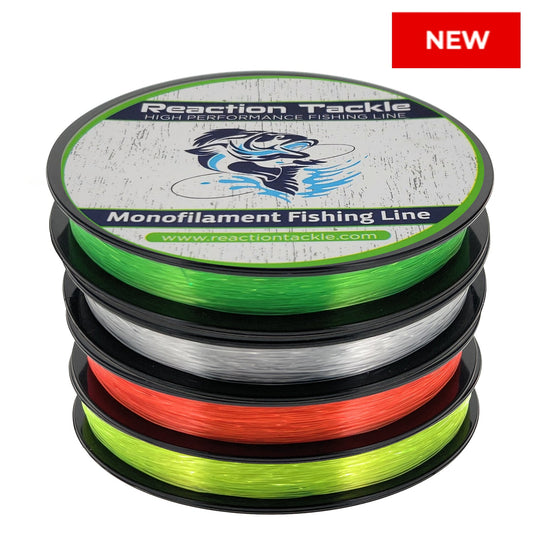 Reaction Tackle Nylon Monofilament Fishing Line 350 yard spools Reaction Tackle
