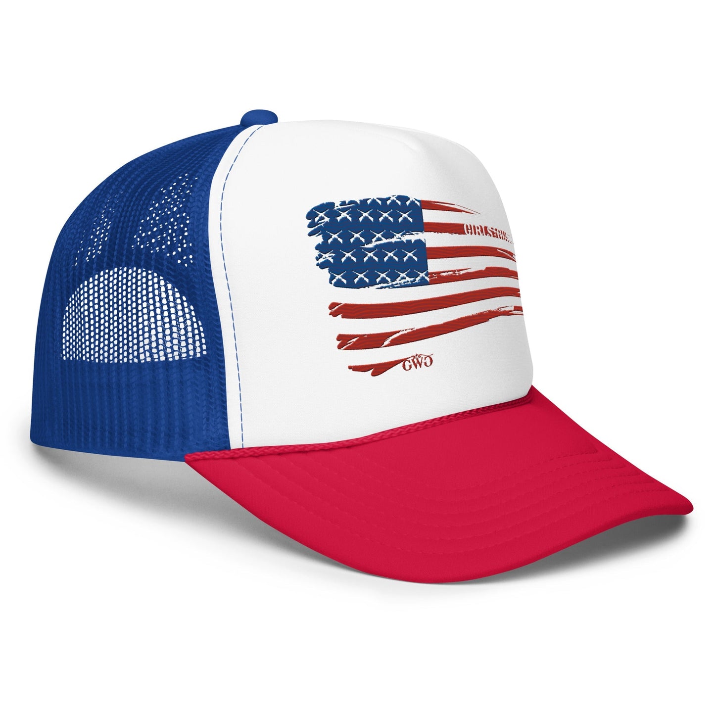 Flag Trucker Hat Girls with Guns Clothing