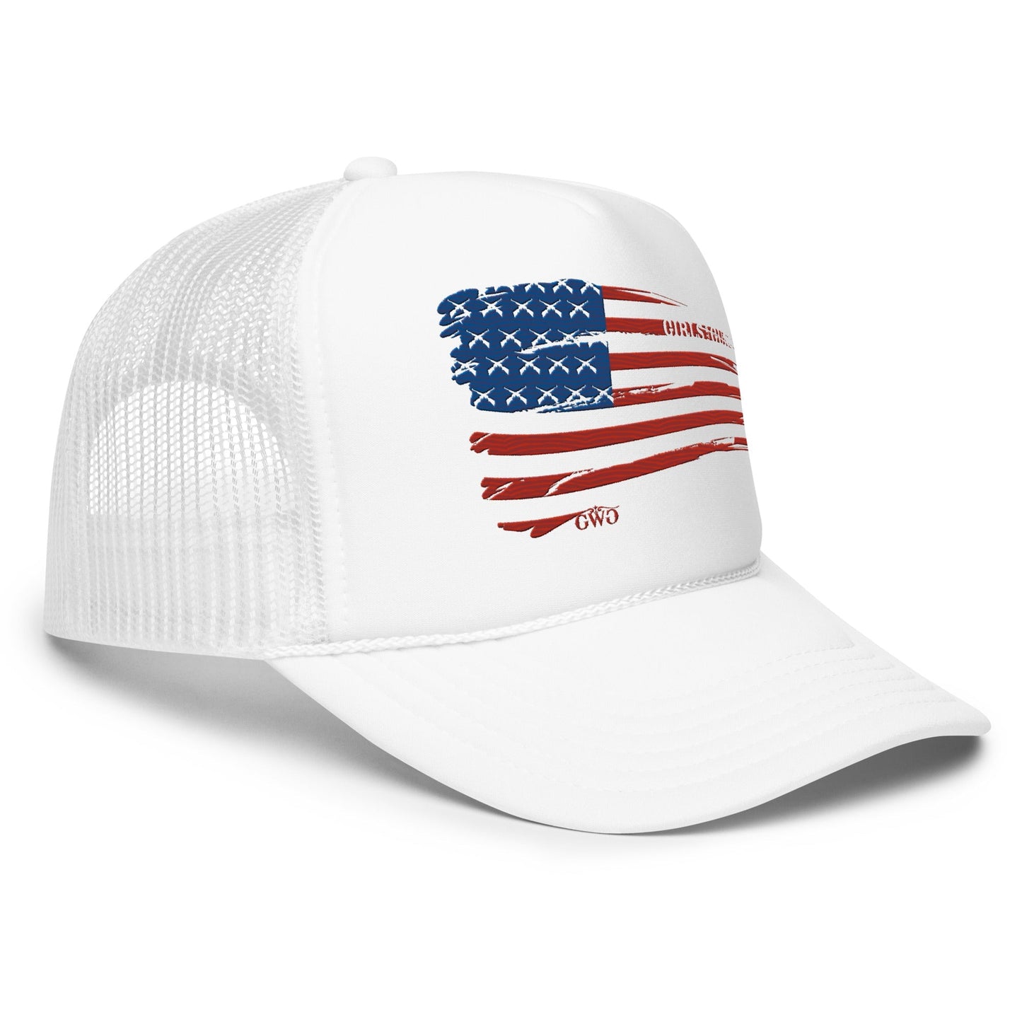 Flag Trucker Hat Girls with Guns Clothing