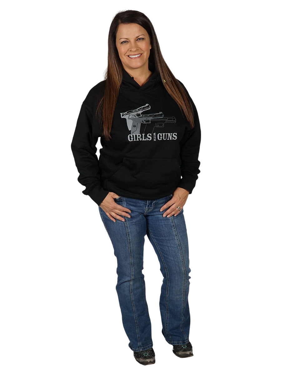 Pistol Trio Hoodie Girls with Guns Clothing