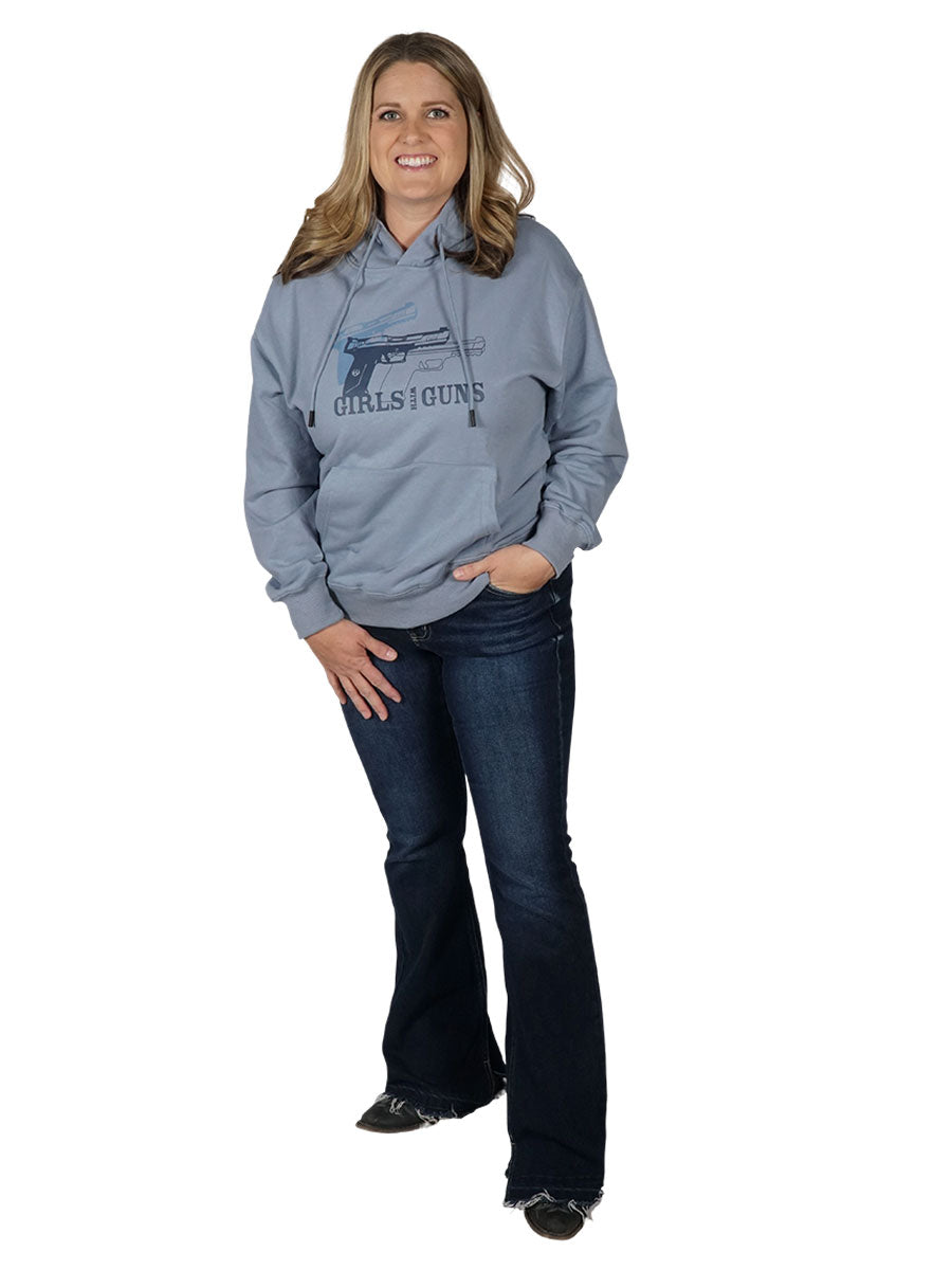 Pistol Trio Hoodie Girls with Guns Clothing
