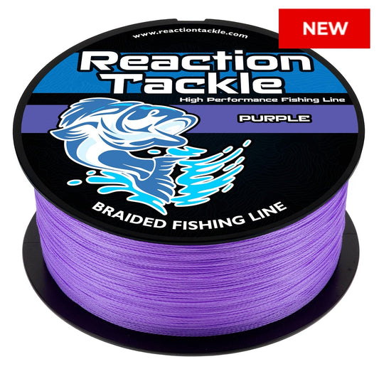 Reaction Tackle Braided Fishing Line - Purple - NEW Reaction Tackle