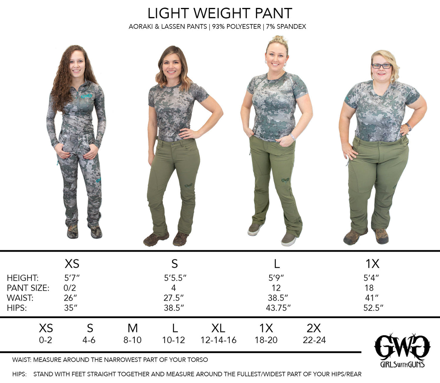 Aoraki Lightweight Pant Gen 2 Girls with Guns Clothing