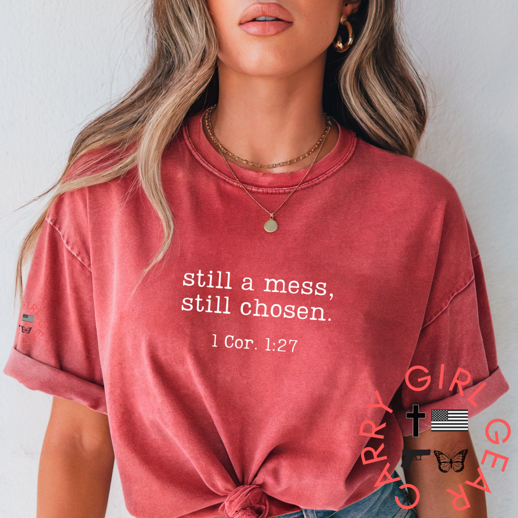 STILL A MESS TEE Carry Girl Gear