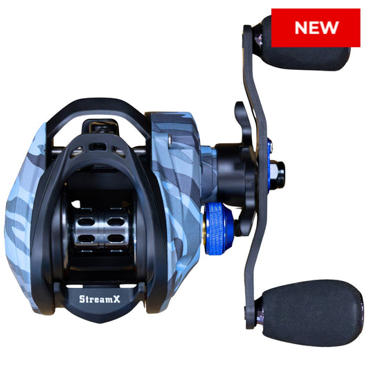 Reaction Tackle Baitcasting Fishing Reel- StreamX Edition- 7.5:1 gear ratio - NEW Reaction Tackle