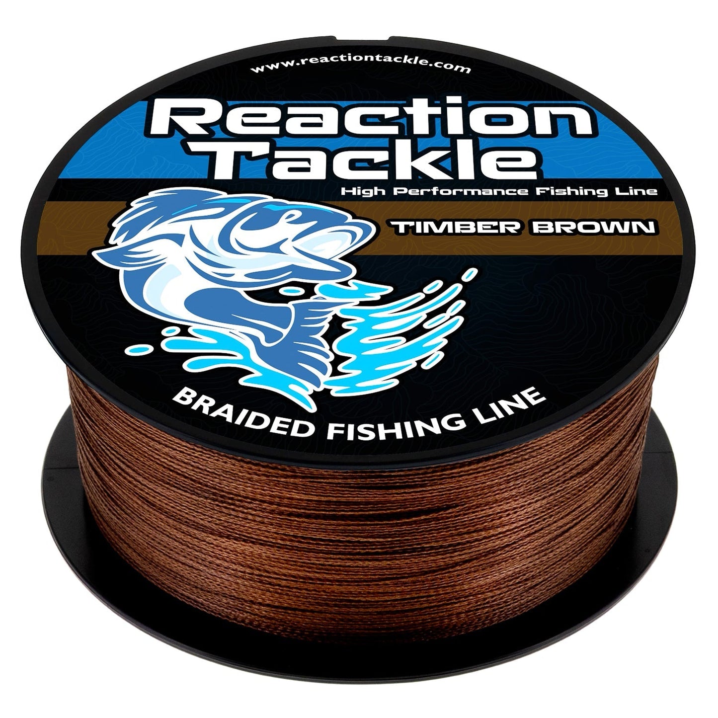 Reaction Tackle Braided Fishing Line - Timber Brown - NEW Reaction Tackle