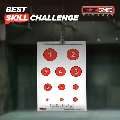 120 EZ2C Targets: 5 Game Style Paper Targets Bundle Pack Fun Games 11"x17" USA Made