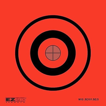 100 EZ2C Mini Shooting Targets, Bright Fluorescent Self-Adhesive 3.5" x 3.5" USA MADE (Pack of 100)