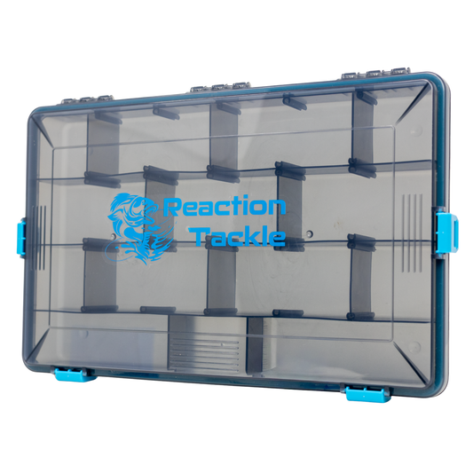 Reaction Tackle Standard Tackle Tray- Sturdy and Water Resistant with 4 Reliable Clips