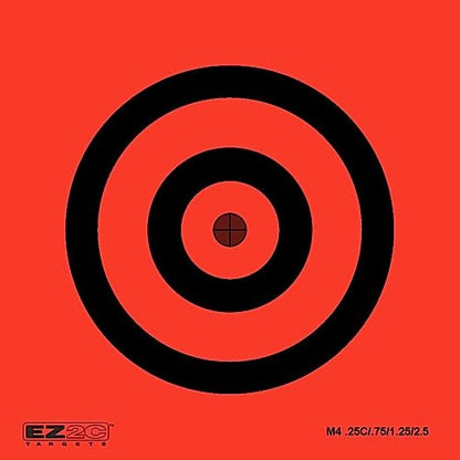 25 EZ2C Mini Shooting Targets Bright Fluorescent Self-Adhesive 3.5"x3.5" (25 count)