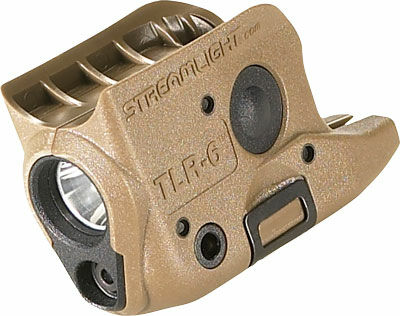 Streamlight TLR-6 500 Lumen Light with Red Laser for Glock 42/43 - FDE
