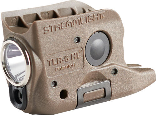 Streamlight TLR-6 HL 500 Lumen Light with Red Laser for Glock 42/43 - FDE