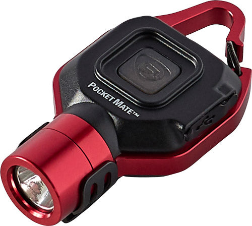STREAMLIGHT POCKET MATE USB EDC LIGHT W/POCKET CLIP RED Streamlight