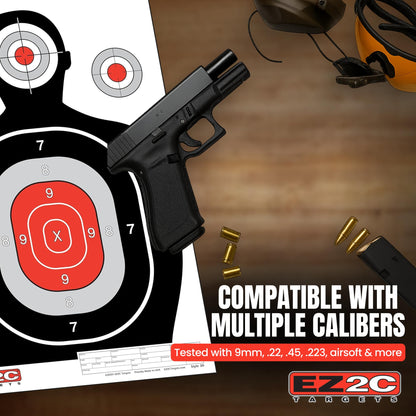50 EZ2C 12"x18" Silhouette Shooting Paper Target USA MADE Premium Targets for Range (Peel-Off Pad 50)