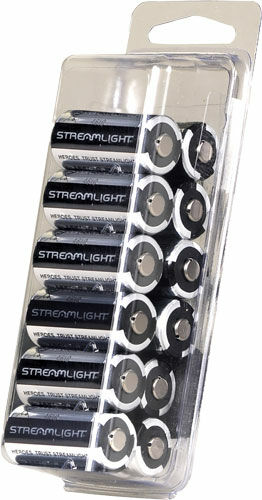 Streamlight CR123A Lithium Batteries 12-Pack - 3V Tactical Flashlight Batteries