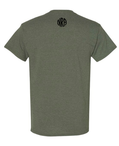 NRA® Men's Faith, Family, Firearms NRA Premium Tee in OD Heather
