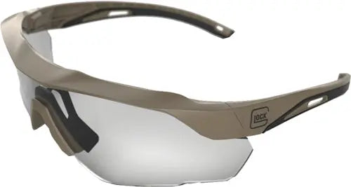 GLOCK TACTICAL GLASSES CROSSOVER DESERT TAN CLEAR LEN Glock