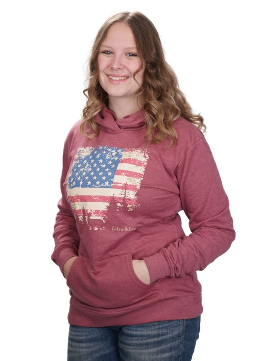 American Country Hoodie Girls with Guns Clothing