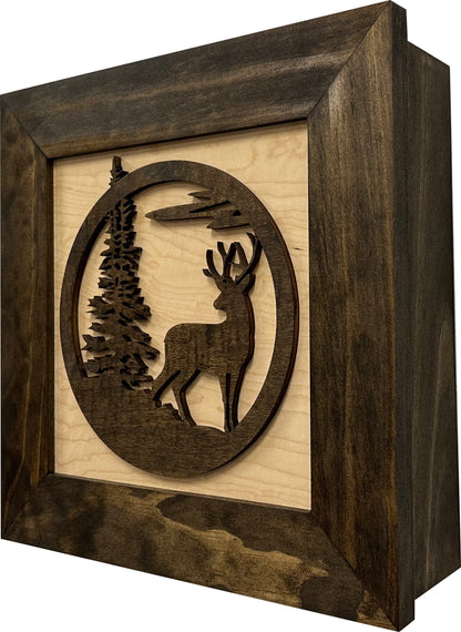 Buck In Nature Gun Safe Shelf - Gun Concealment Furniture - Hidden Gun Safe for Discrete Firearm Storage