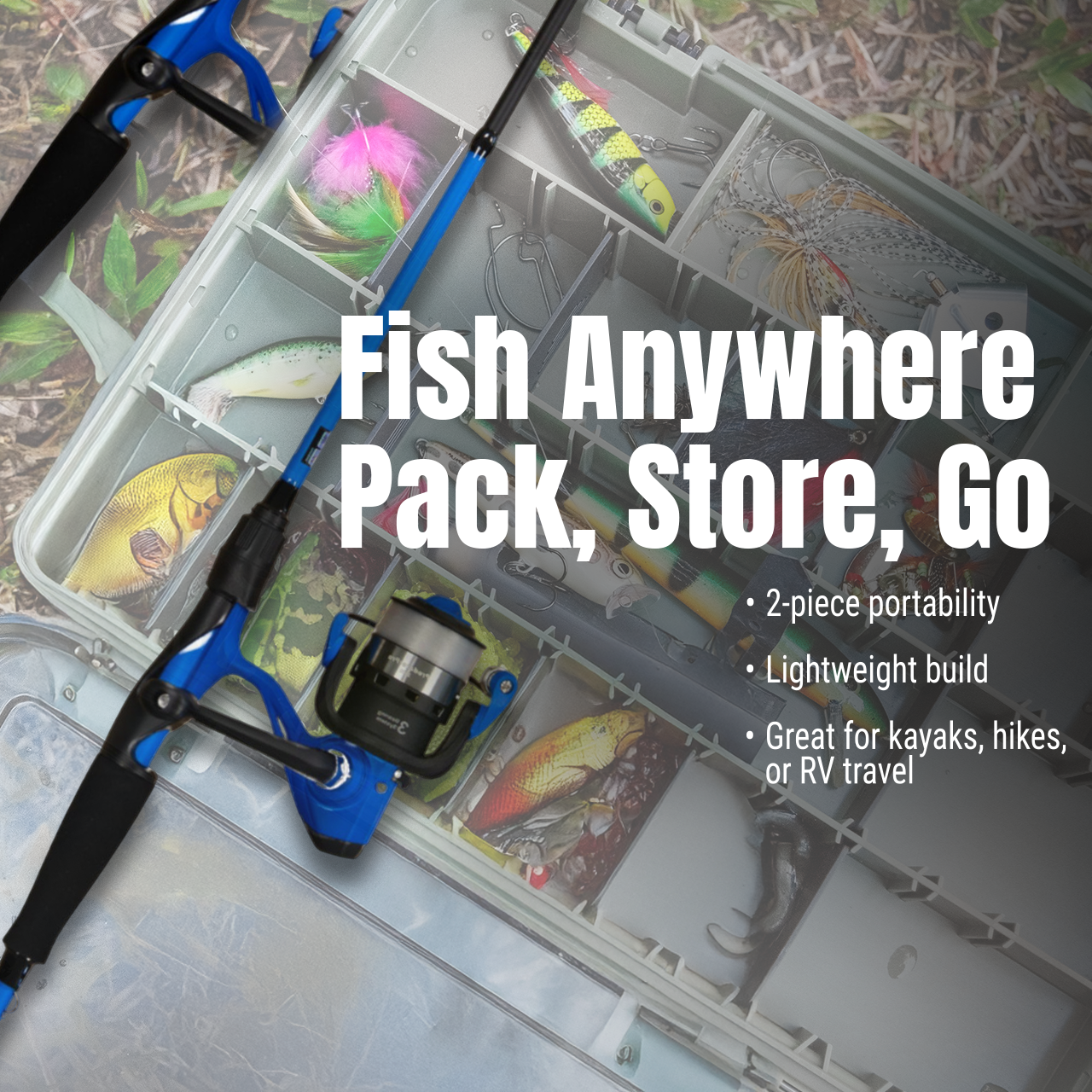 Reaction Tackle Fishing Rod and Spinning Reel Combo -SmoothCast - NEW Reaction Tackle