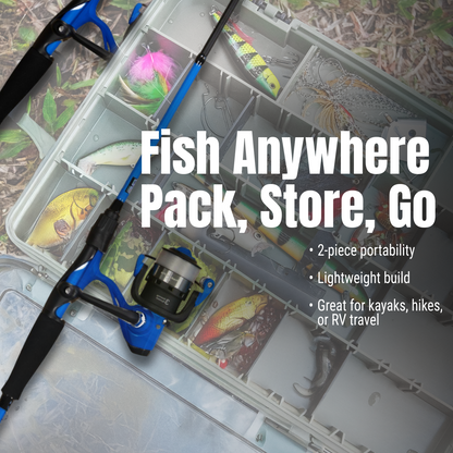 Reaction Tackle Fishing Rod and Spinning Reel Combo -SmoothCast - NEW Reaction Tackle