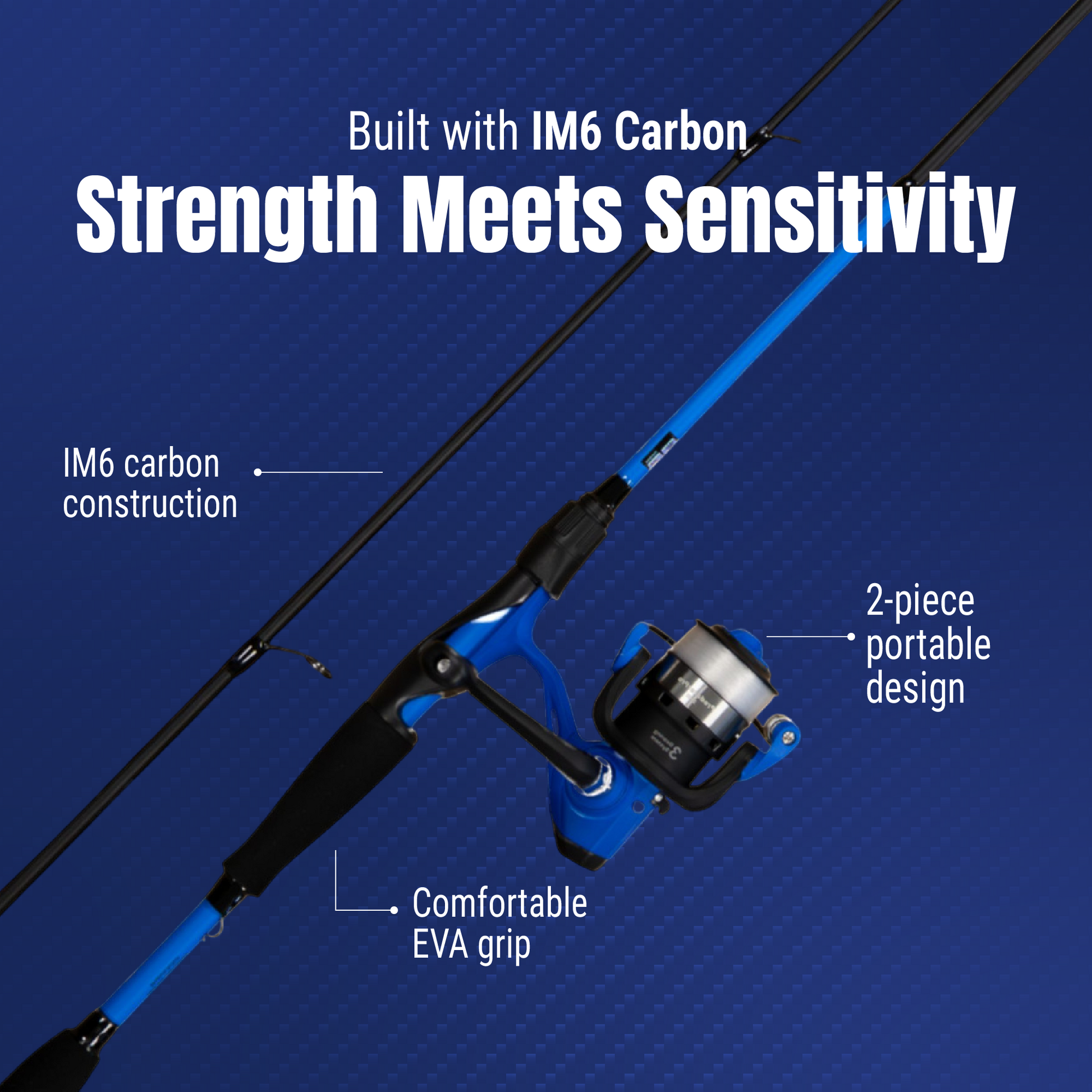 Reaction Tackle Fishing Rod and Spinning Reel Combo -SmoothCast - NEW Reaction Tackle