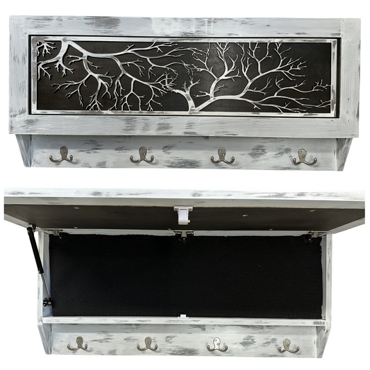 Coat Rack Hidden Gun Storage - Winter Tree Bellewood Designs
