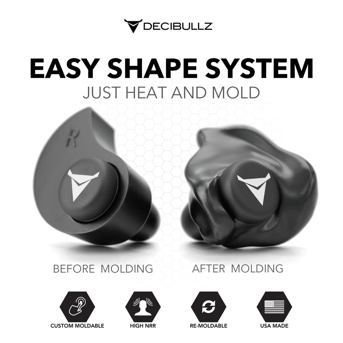 Custom Molded Earplugs 31dB NRR