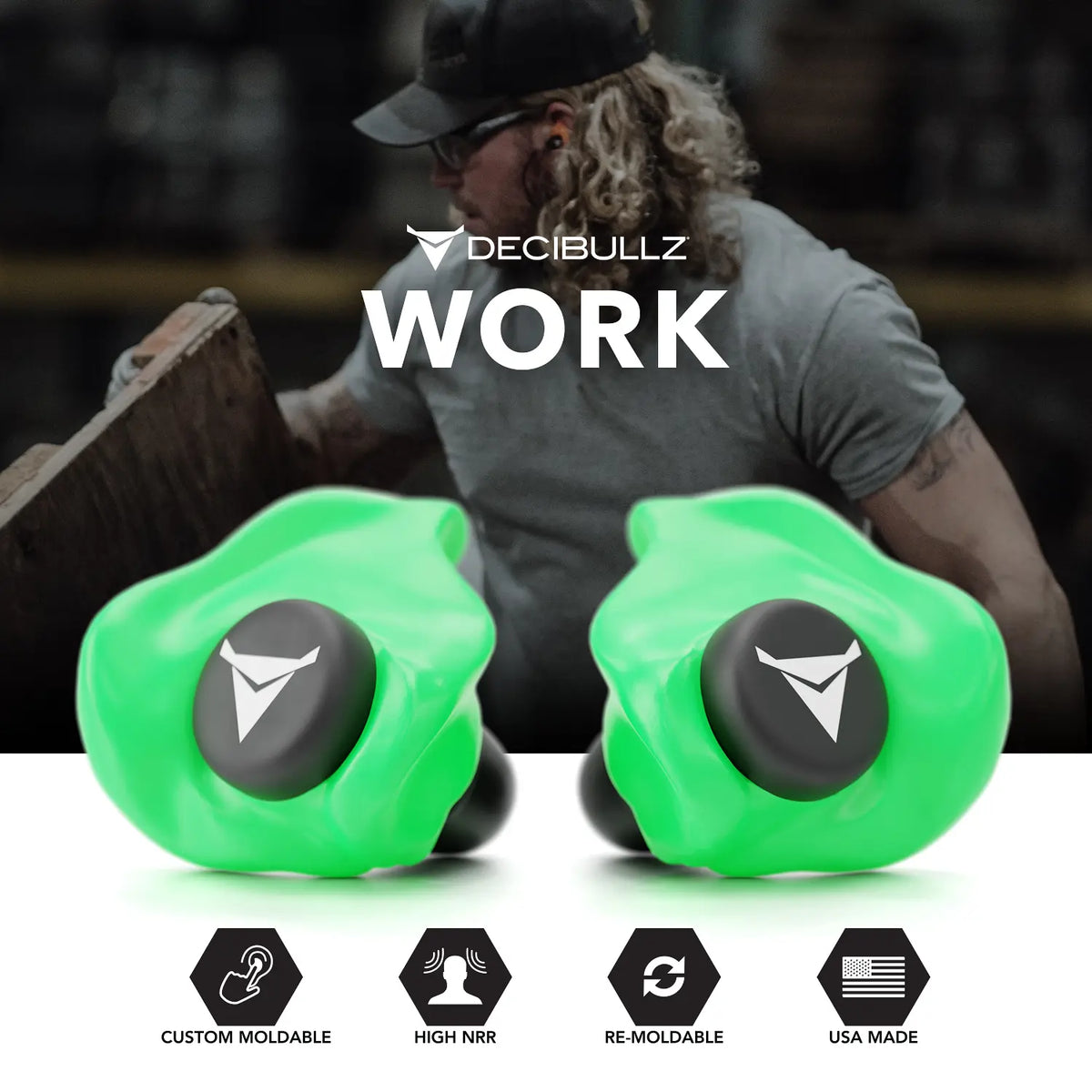 Custom Molded Earplugs 31dB NRR