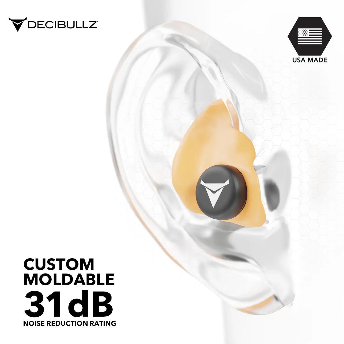 Custom Molded Earplugs 31dB NRR