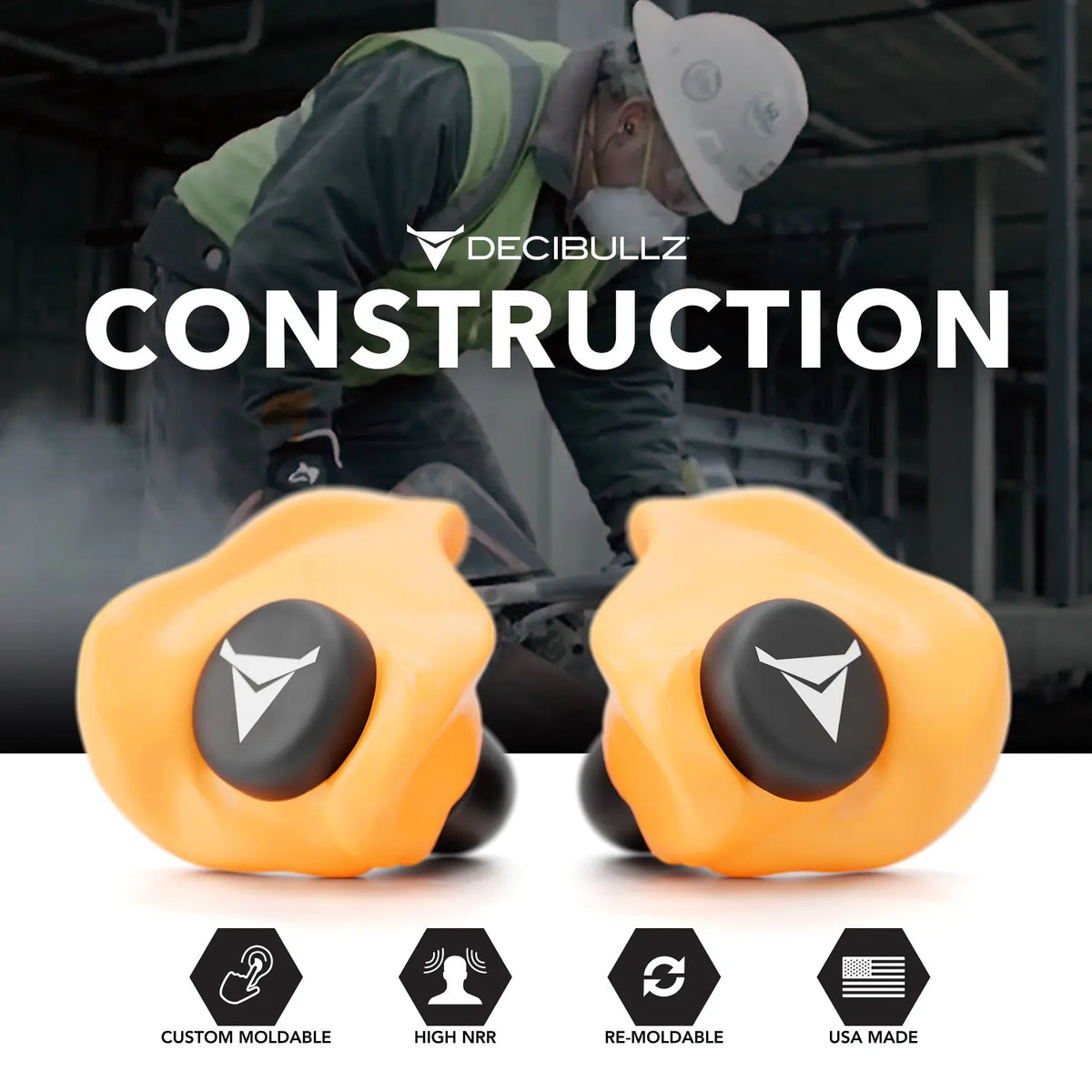 Custom Molded Earplugs 31dB NRR
