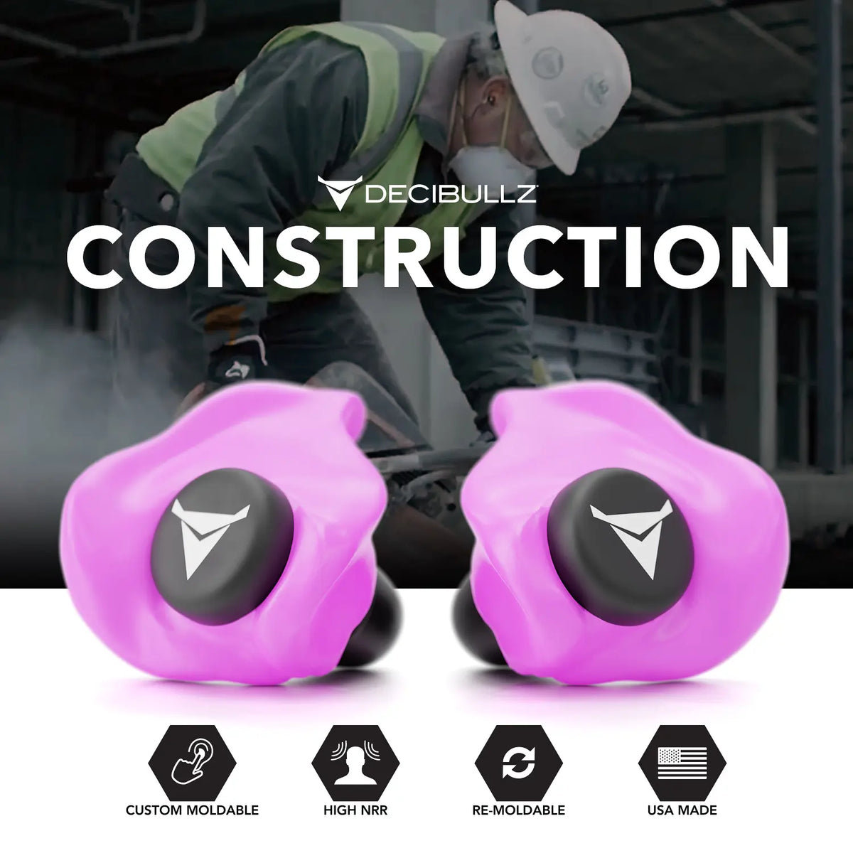 Custom Molded Earplugs 31dB NRR